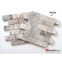 Doğal Taş Mozaik Gümüş Traverten Fileli Derzli  5x10 -DT1562